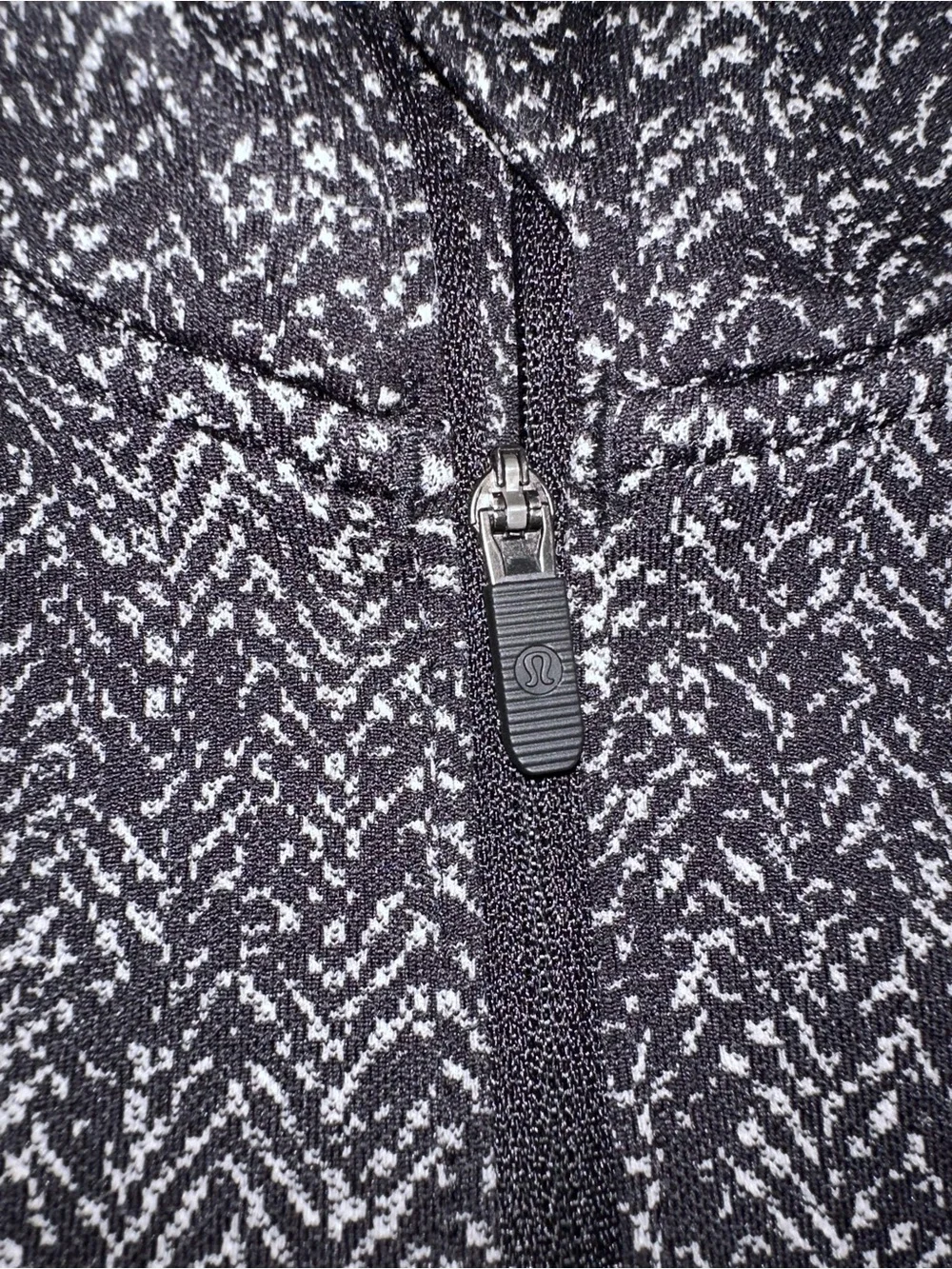 lululemon athletica Black Speckled Half-Zip Sweatshirt